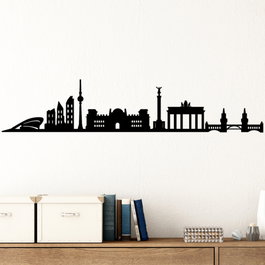 Wallity Berlin Skyline Escultura de pared